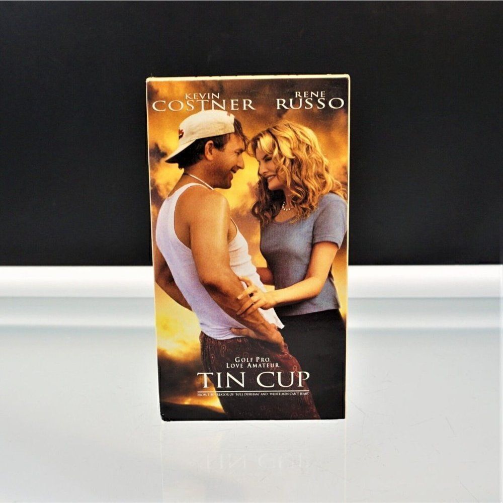 Tin Cup VHS Tape Video 1996 Movie Kevin Costner Rene Russo